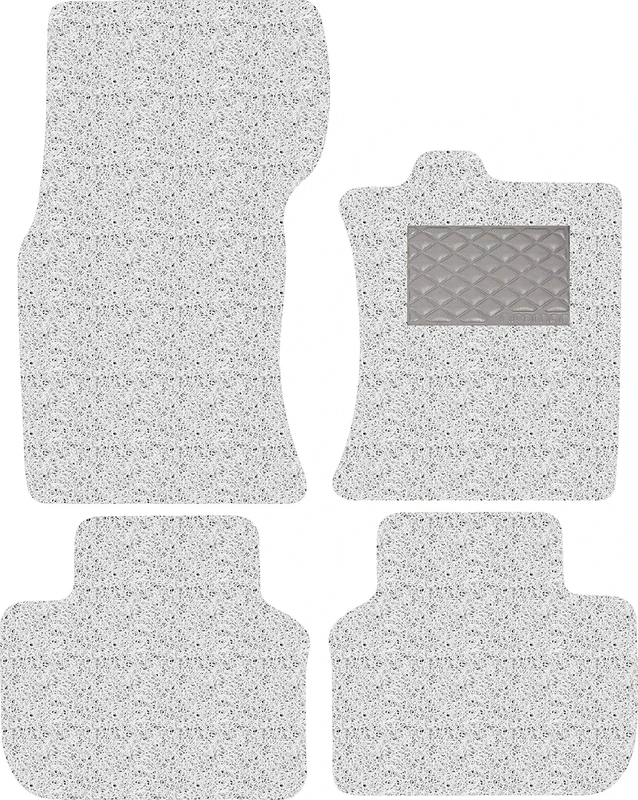 Nicoman Spaghetti All-Weather Fully Tailored Car mats Fit2016-2019 XF Saloon/Estate X260 (Full Set 4-Piece,White)