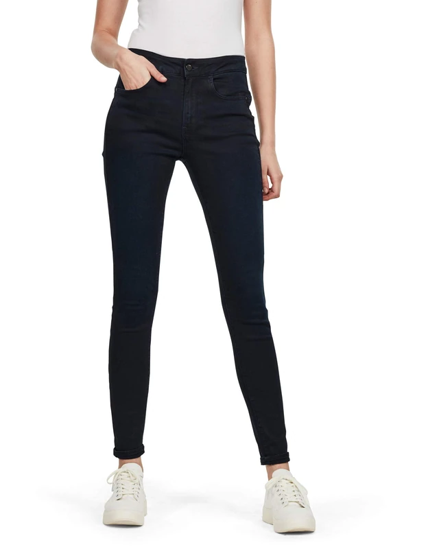 G-Star Women's High Super Skinny Jeans, Blue (worn in midnight wp D14417-B481-B203), 24W / 30L
