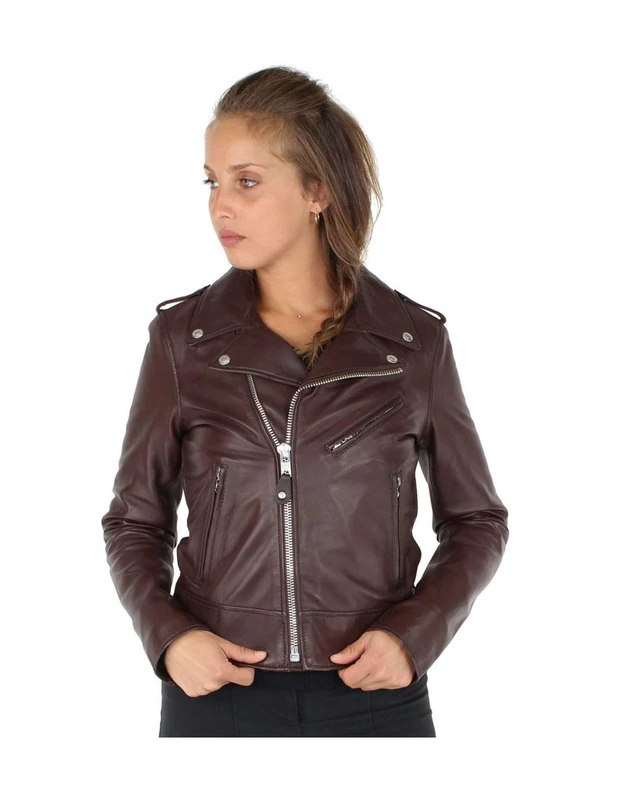 Schott NYC Women's Lcw1601d Jacket, Purple (Plum Plum), XXL UK