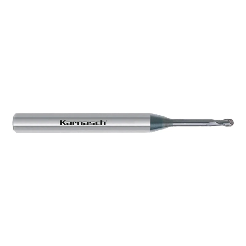 Karnasch 308012006003 Valuetool Micro Strawberry Metal Hard with 3D Radio, 2-20 × D Cutting Depth, < 55 Hrc, 0.6 mm Cutting Diameter, 3 mm Using Length, 4 mm
