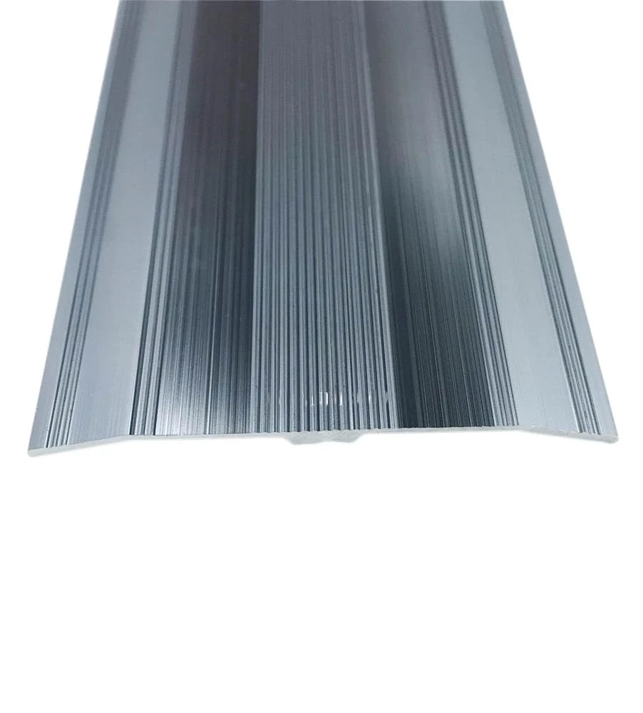 Extra Wide Carpet Cover Strip - 61mm Width - 3ft (0.9metre) Length - Threshold Trim Strip Metal Door Bar - Grey - Cover Damage Carpets - Grey - by Grandismo