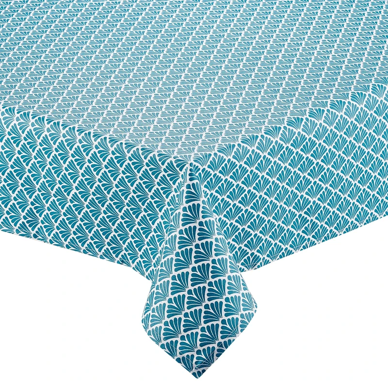 Nydel Gatsby Acrylic Coated Tablecloth, Petrol, 160 x 250 cm