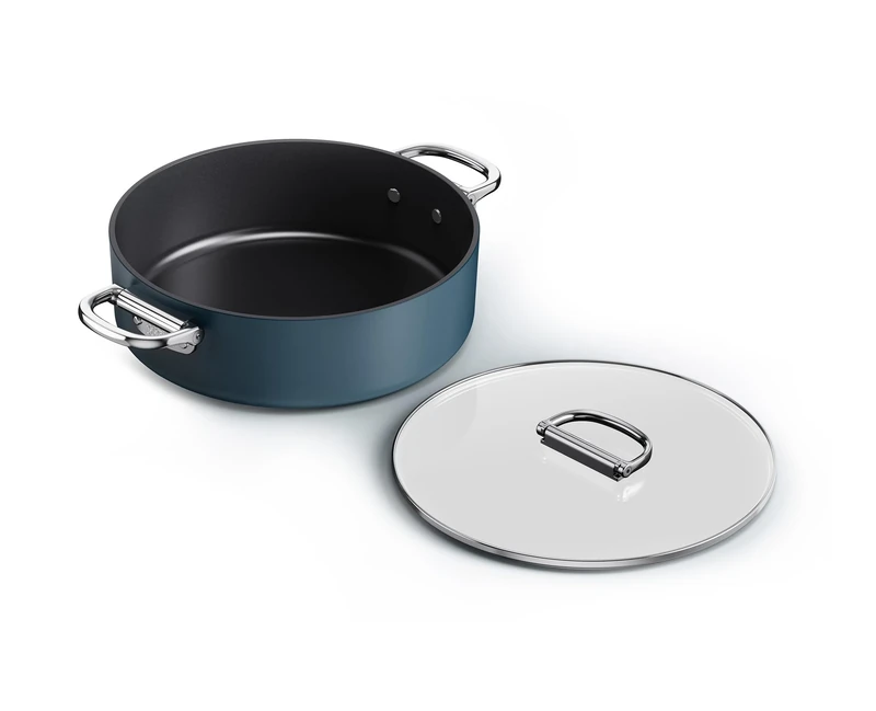 Joseph Joseph Space Folding Handle Ceramic Non-Stick 28cm Shallow Casserole & Lid
