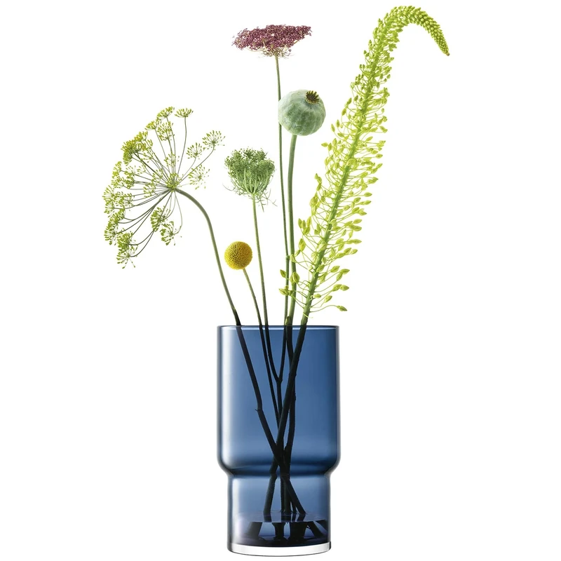 LSA International Utility Vase/Lantern H30cm Sapphire| 1 Unit | Mouthblown & Handmade Glass | UT92