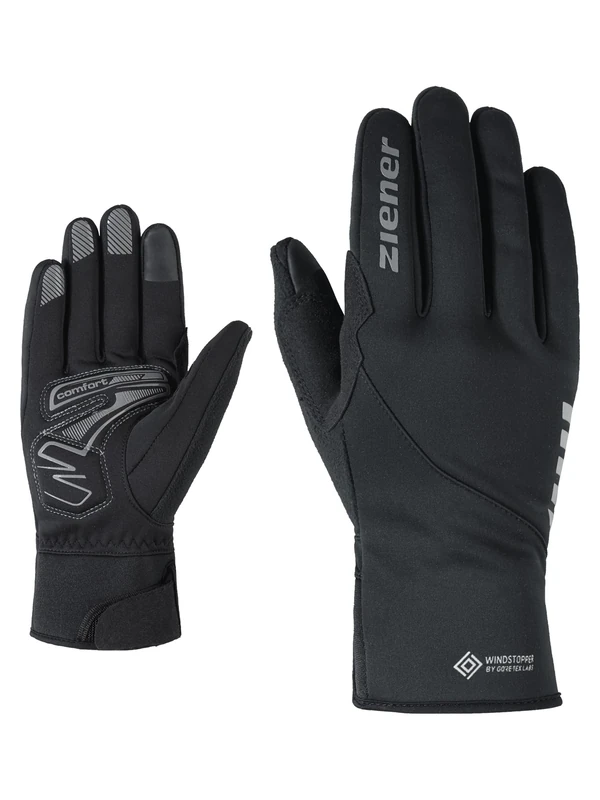 Ziener Adult Dagur GTX INF Touch Bike Gloves, Cycling/Outdoor/Functional Gloves, Waterproof, Breathable, Black, 6.5