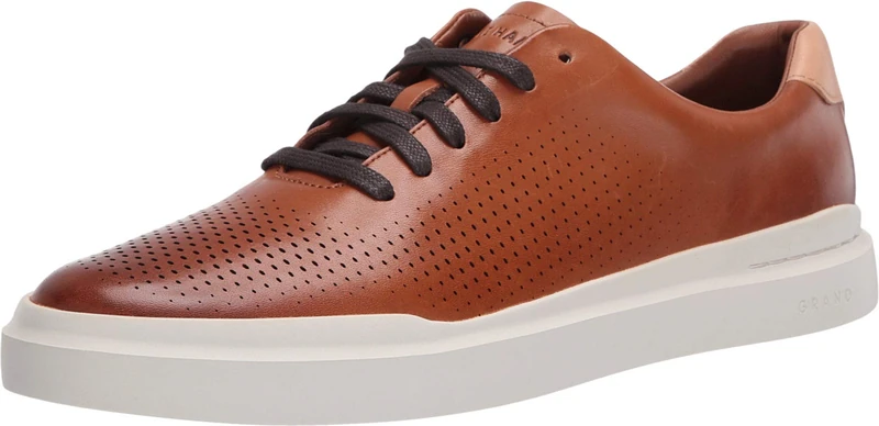 Cole Haan - Mens Grandpro Rally Laser Cut Sneaker, 7 UK, British Tan/Ivor