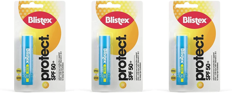 Blistex Ultra Lip Balm with SPF 50 Plus Lip Protection from UVA and UVB Rays, 4.25 g (3 Pack)