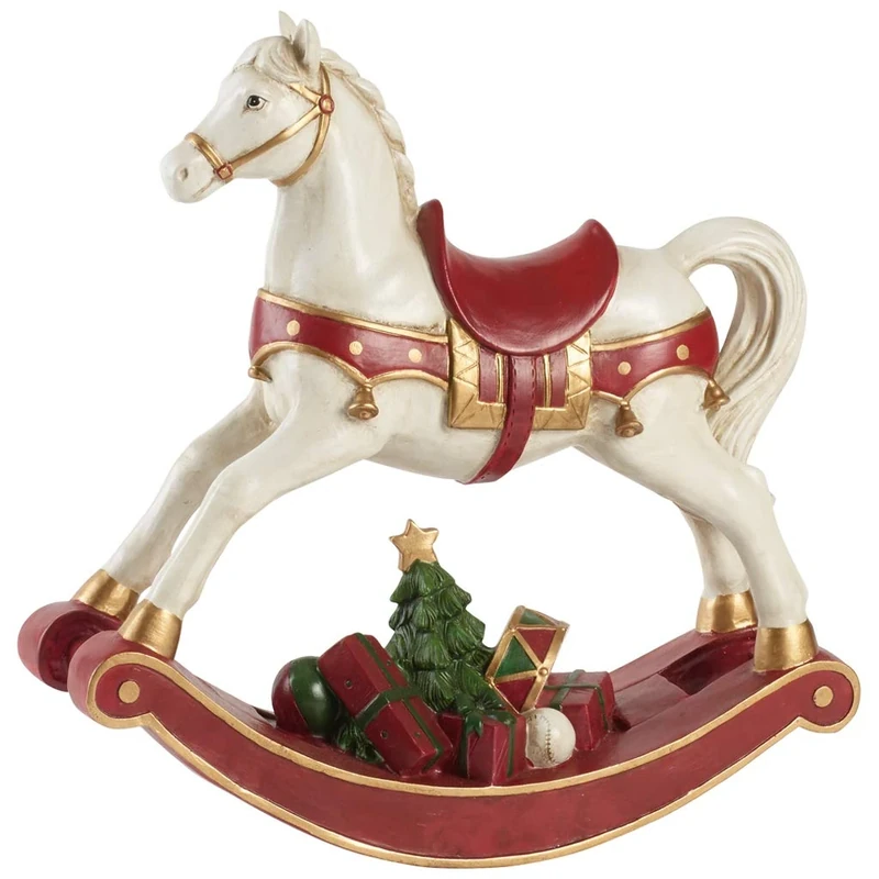 Villeroy & Boch Christmas Toys 2019 Rocking Horse XL, Multicoloured, 32,8 x 10,8 x 32,5 cm, 35-9391-0004