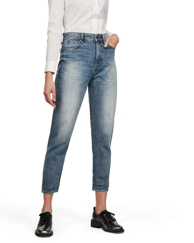 G-Star Women's Janeh Ultra High Mom Ankle Jeans, Blue (vintage sailor blue D16083-B767-B172), 24W / 32L