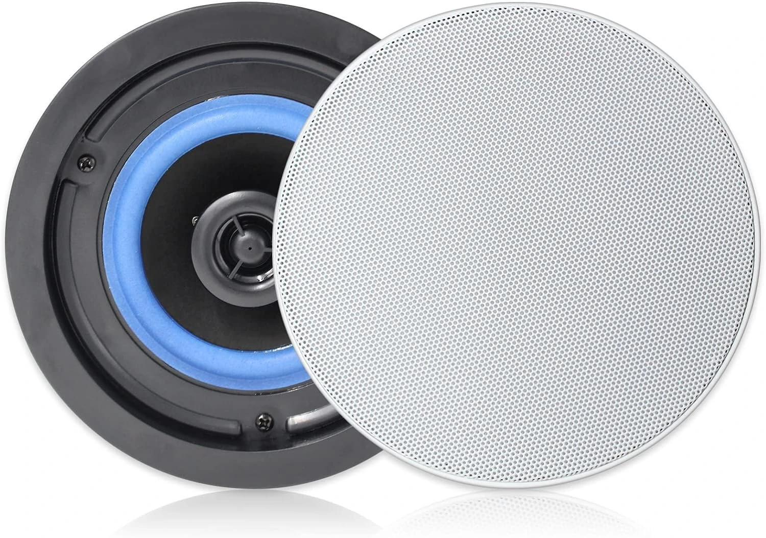 Herdio 4 Inch Ceiling Speakers, 160W Flush Mount, Suitable for Kitchen, Bedroom, Bathroom, Home Theater, Balcony (2 Speakers)