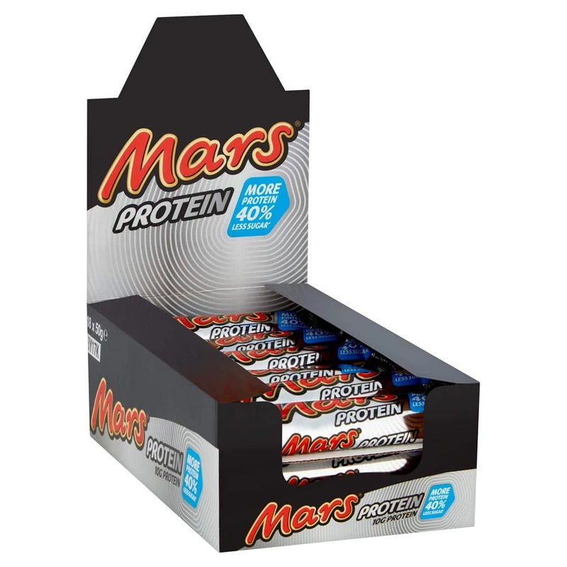 Mars Protein Caramel, Nougat & Milk Chocolate Bars - 18 x 50g - Image 1