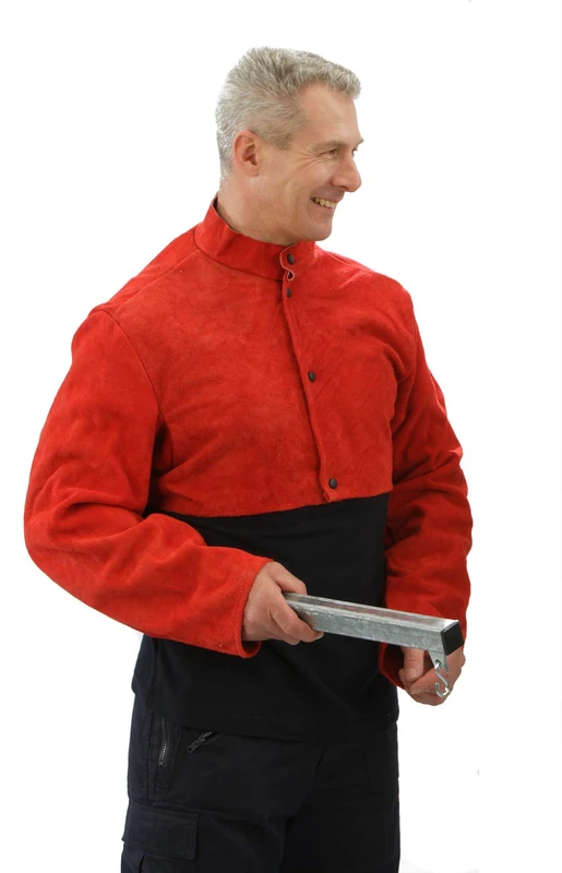 Welding Jacket, Half Jacket, Heavy Duty, Fire Retardant,XL