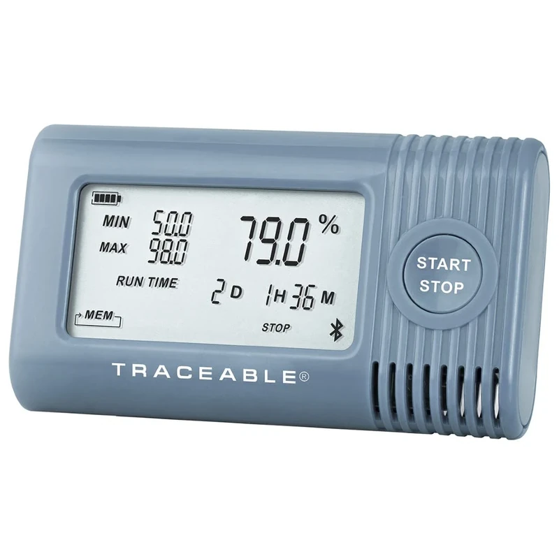 Cole-Parmer Traceable Temperature Bluetooth® Enabled Data Logger Compatible with TraceableGO™ App and TraceableLIVE® Cloud Service; Ambient Sensor