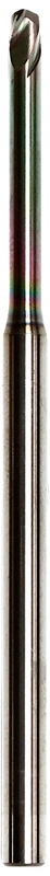 Karnasch 3062030300030250 Micro Strawberry Hard Metal with Angle Radio, < 15 × D Cutting Depth, 3.0 mm Cutting Diameter, 0.30 mm Corner Radio, 25 mm Using Length, 4 mm - Image 1