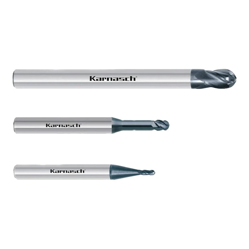 Karnasch 30748504001655 Router Metal Hard 3D Radio Per Titanium, 4 Cut, 4.0 mm Cutting Diameter, 2.0 mm Corner Radio, 16.0 mm Using Length, 6 mm