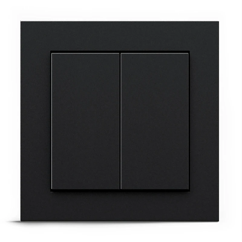 GIRA + Senic Friends of Hue Smart Switch | Homekit Dimmer Switch Compatible with Philips Hue | Black