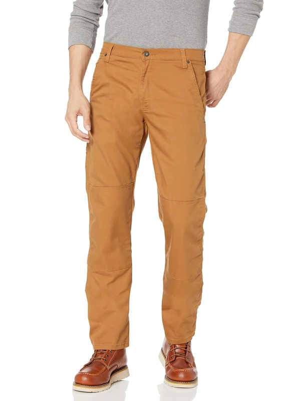 Dickies Men's Tough Max Double Knee Pant Work Utility, Stonewashed Brown Duck, 32W x 32L