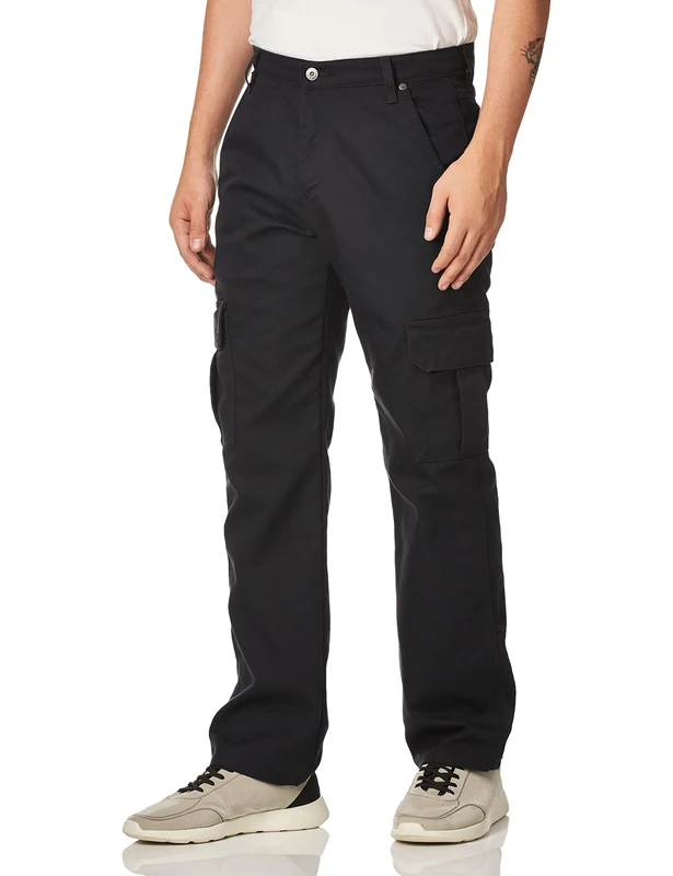 Dickies Men's Tough Max Duck Cargo Pant Work Utility, Stonewashed Black, 42W x 32L