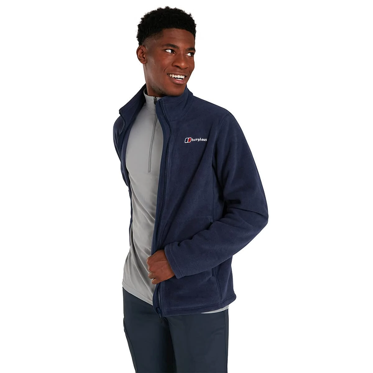 Berghaus Men's Prism Polartec Interactive Fleece Jacket | Added Warmth | Smart Fit | Durable Design, Dusk, S