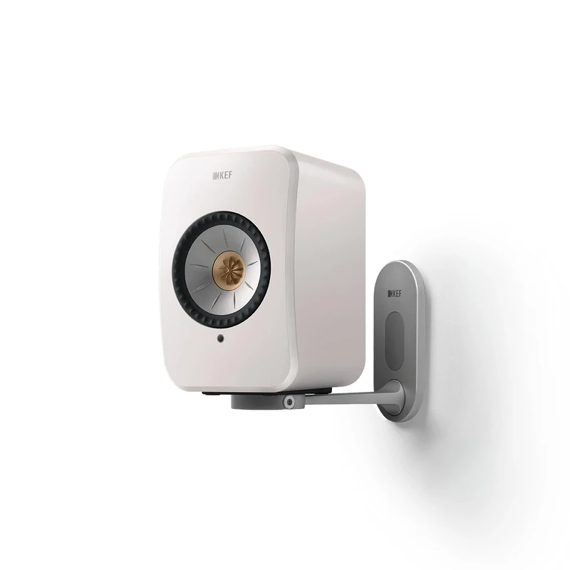 KEF B1 Wall Bracket for LSX and LSX II Active Bookshelf Speakers (Pair), Silver