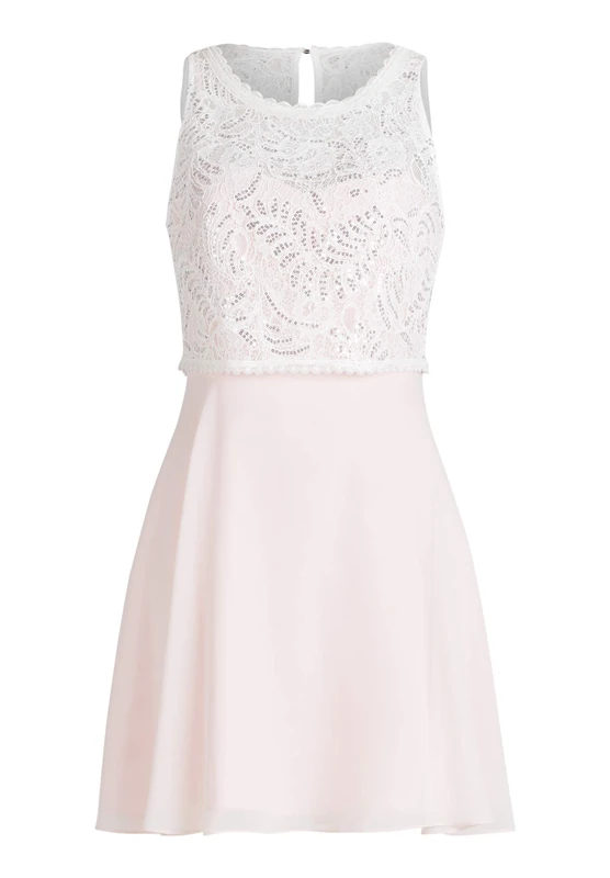 Vera Mont VM Women's 0102/4825 Dress Not Applicable, Pink (Rose/White 4814), 8 (Manufacturer Size: 34)