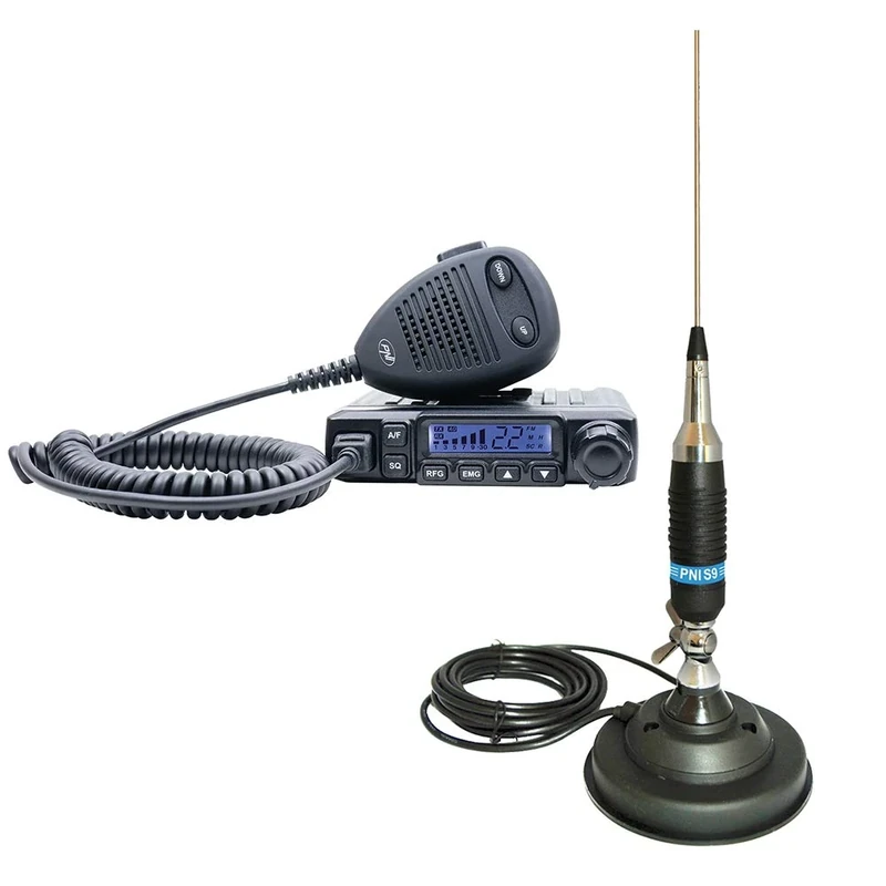 CB Radio PNI Escort HP 6500 and Antena CB PNI S9 with magnet