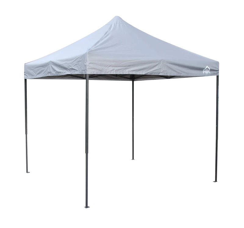 All Seasons Gazebos 2.5x2.5 Fully Waterproof Pop up Gazebo With Accessories - Metallic Grey