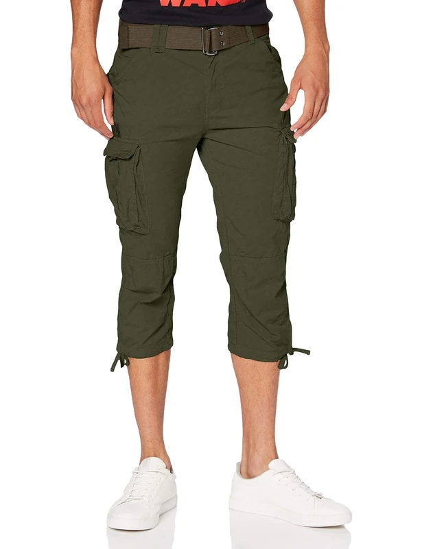 Schott NYC Men's Trranger50 Swim Shorts, Green (Olive Olive), W31 (Size: 31)