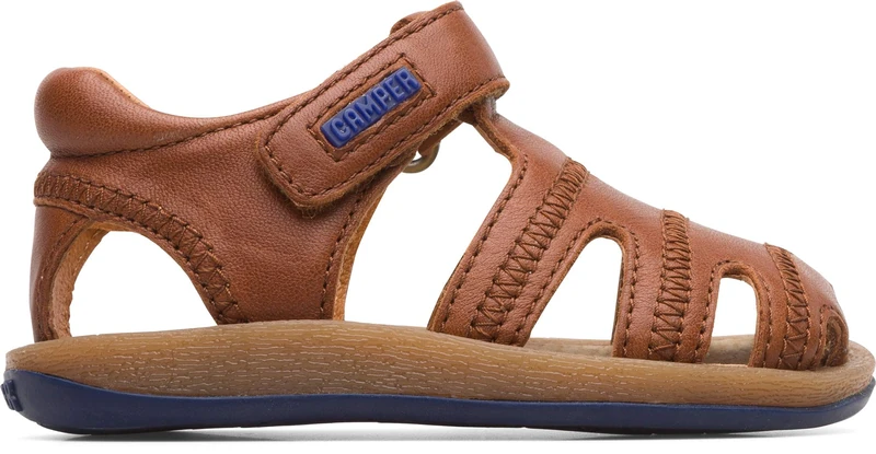 Camper 80177-054 Boys’ Fisherman sandal, Rust/Copper, 1 UK