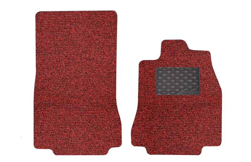 Nicoman Spaghetti All-Weather Fully Tailored Car mats Fit2007-2015 XF Saloon/Estate X250 (Front Set 2-Piece,Red with Black)