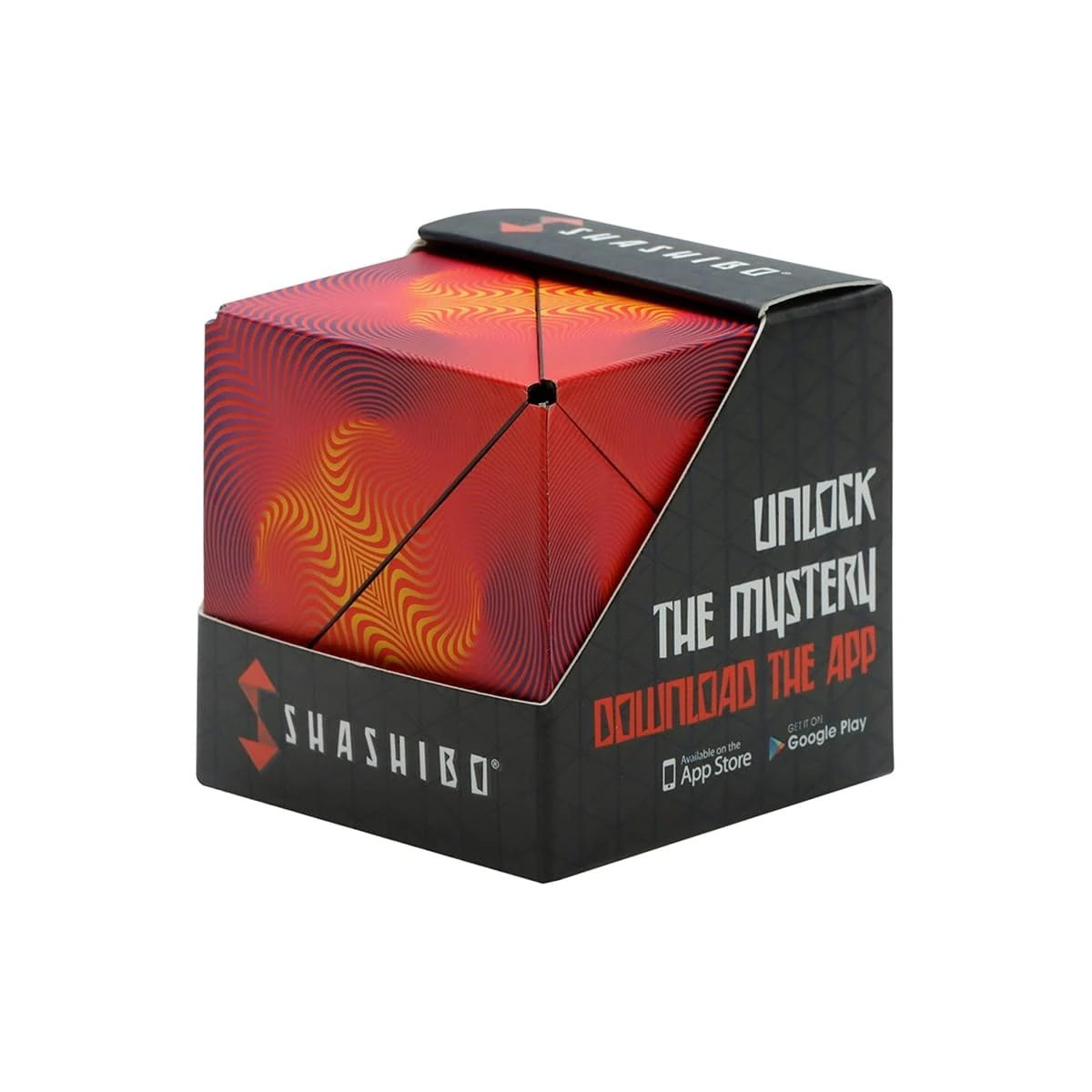 Shashibo Shape Shifting Box - Award-Winning, Patented Fidget Cube w/ 36 Rare Earth Magnets - Transforms Into Over 70 Shapes (Optical Illusion)