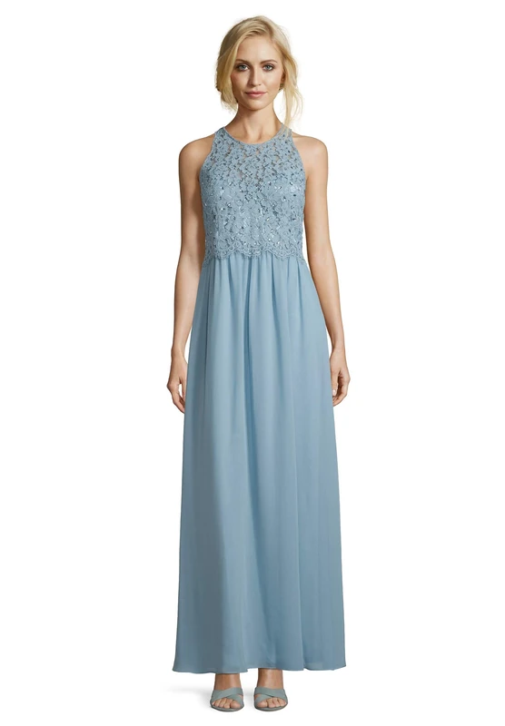 Vera Mont Women's 8079/4000 Party Dress, Blue (Aqua Blue 8391), 12 (Herstellergröße: 38)
