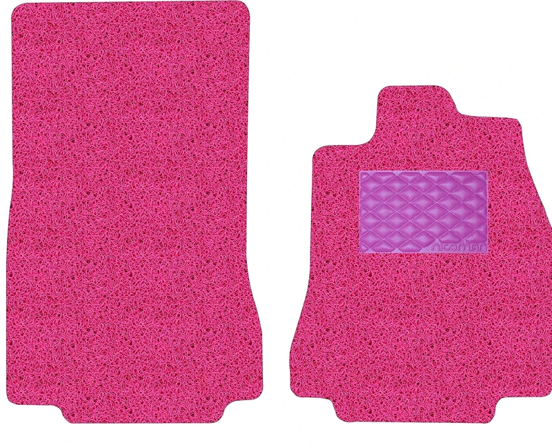 Nicoman Spaghetti All-Weather Fully Tailored Car mats Fit2007-2015 XF Saloon/Estate X250 (Front Set 2-Piece,Pink) - Image 1