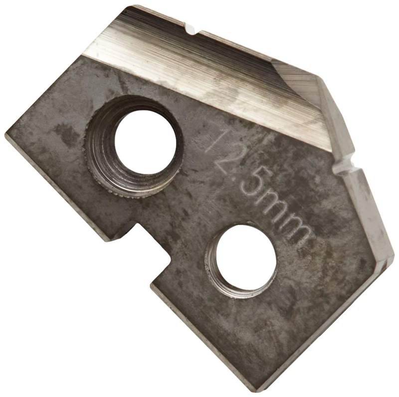 KARNASCH 2250100125 Trowel Drill Bit Plates for Alu, Brass, Copper, Carbide 20/30, 12.50 mm Diameter, 132 ° Point Angle