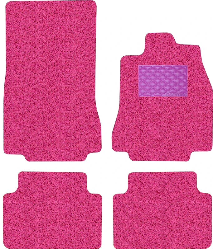 Nicoman Spaghetti All-Weather Fully Tailored Car mats Fit2007-2015 XF Saloon/Estate X250 (Full Set 4-Piece,Pink)