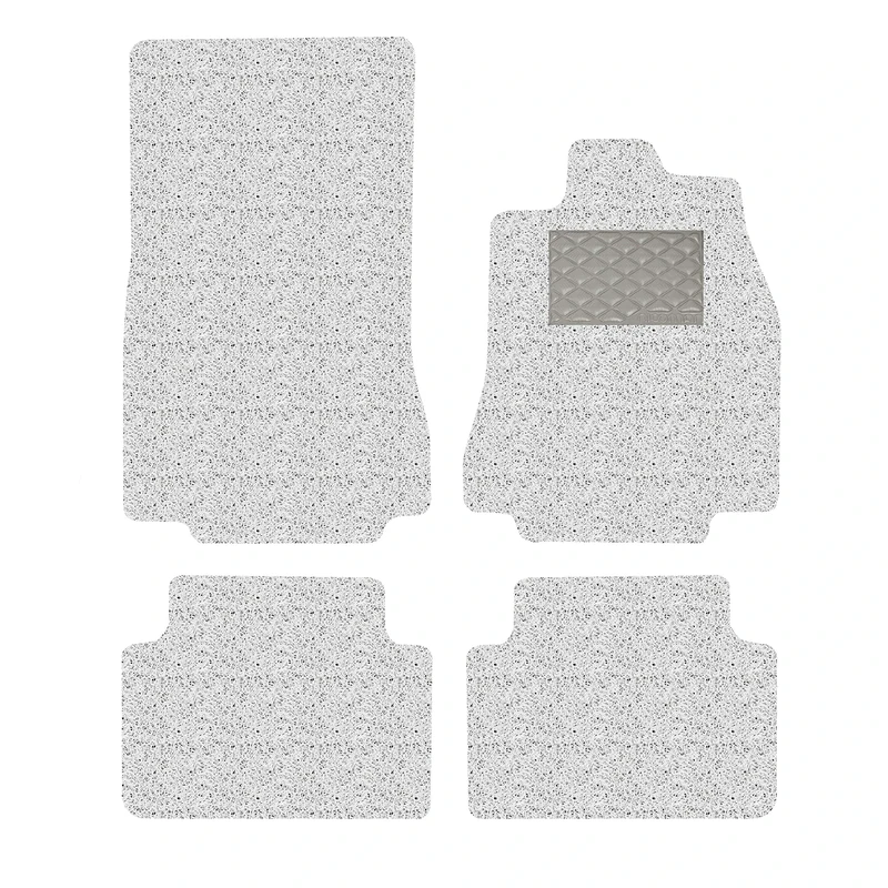 Nicoman Spaghetti All-Weather Fully Tailored Car mats Fit2007-2015 XF Saloon/Estate X250 (Full Set 4-Piece,White)