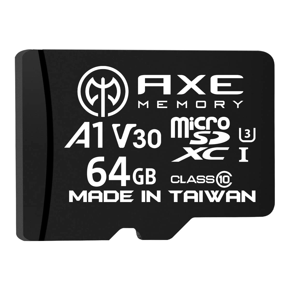 AXE MEMORY 64GB Micro SD Card 4K Ultra HD Video High Speed MicroSDXC Up To 95MB/S A1 V30 UHS-I U3