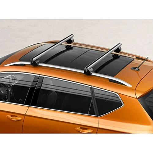 SEAT Ateca Roof Rack Bars, Original Accessory, Anti-Theft, 75 kg Max Load, Suitable for Vehicles with Roof Rails