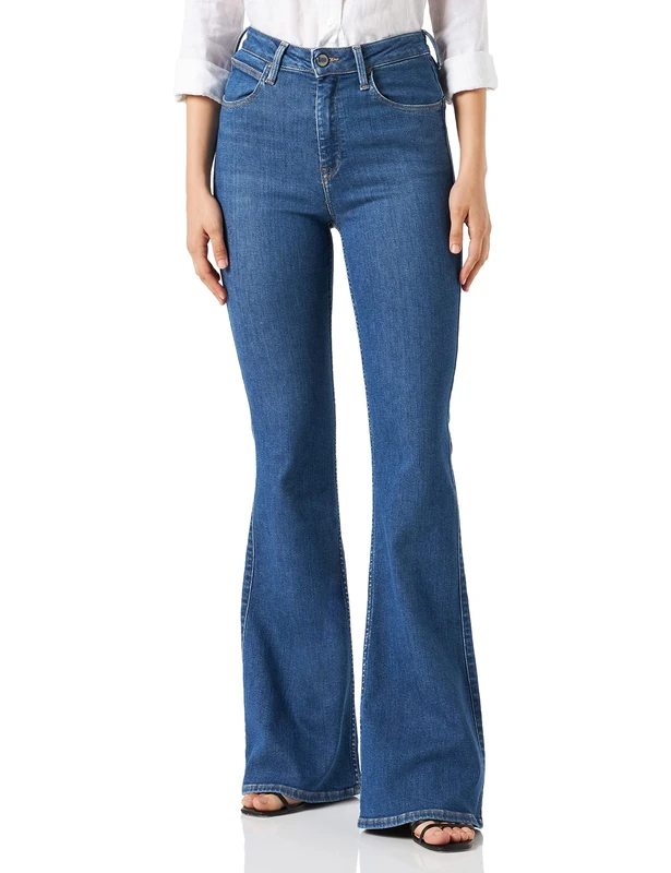 Lee Women's Body Optix Flared Jeans, Blue (Jackson Worn Ax), 29W 31L UK - Image 1