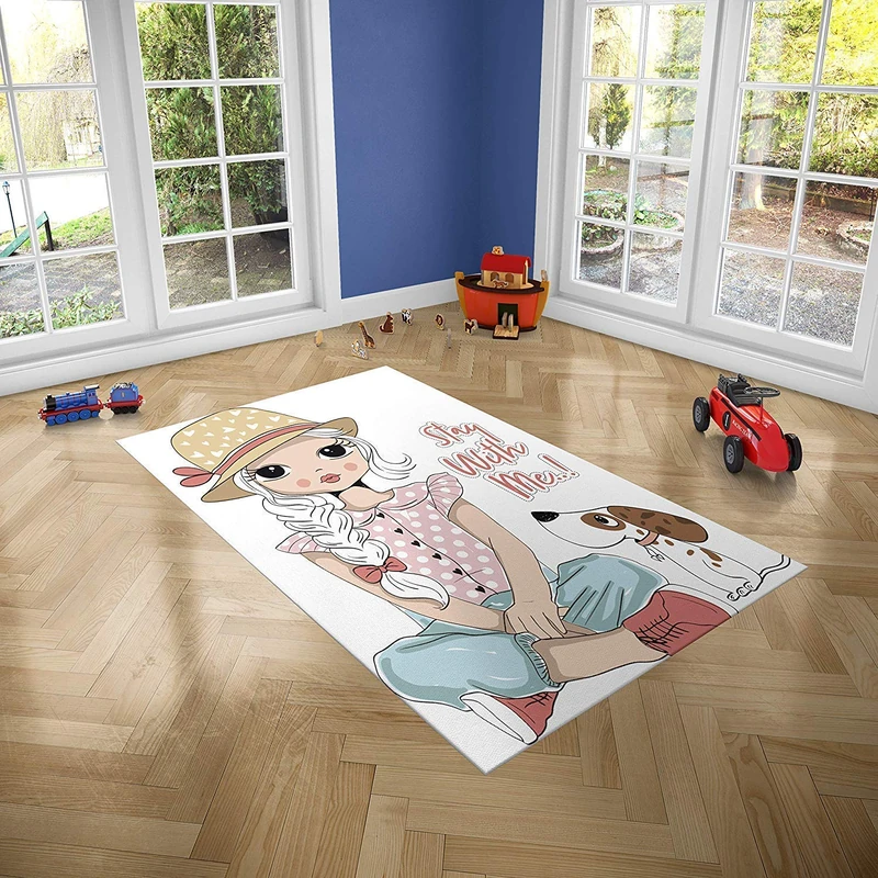 Oedim Children's Rug Stay with Me for Rooms PVC | 95 x 200 cm | PVC Carpet | Vinyl Floor | Home Decoration | Synthetic Floor | Children's Protection Flooring |