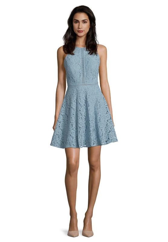 Vera Mont Women's 8096/4587 Dress, Blue (Aqua Blue 8391), 16 (Herstellergröße: 42)