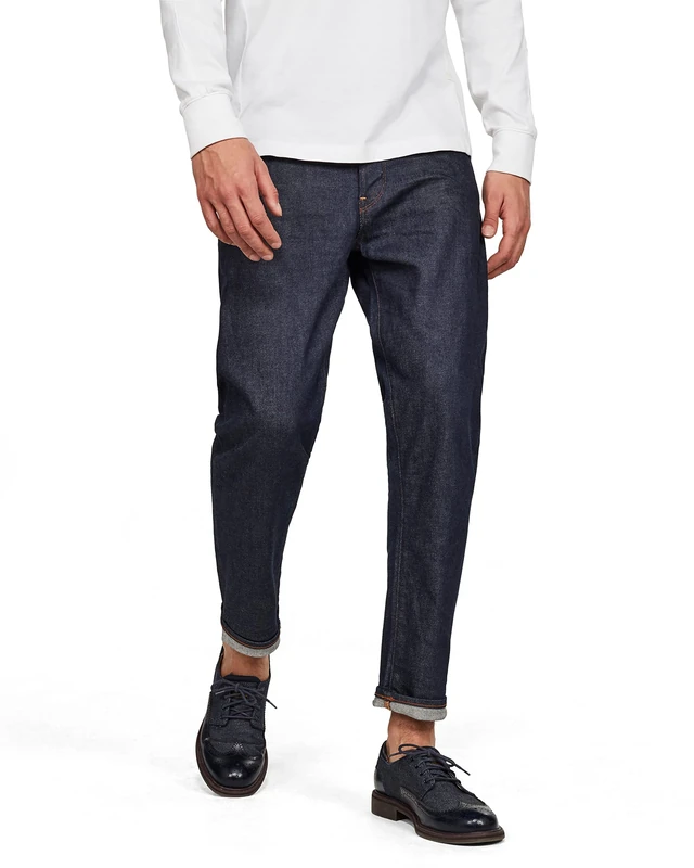 G-Star Men's Morry 3D Relaxed Tapered Selvedge Jeans, Blue (3d raw denim D15386-B454-1241), 27W / 32L