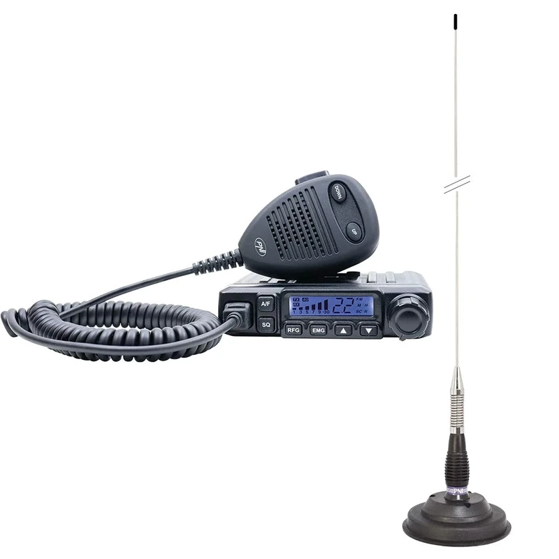 PNI CB Radio Escort HP 6500 and Antena CB ML100