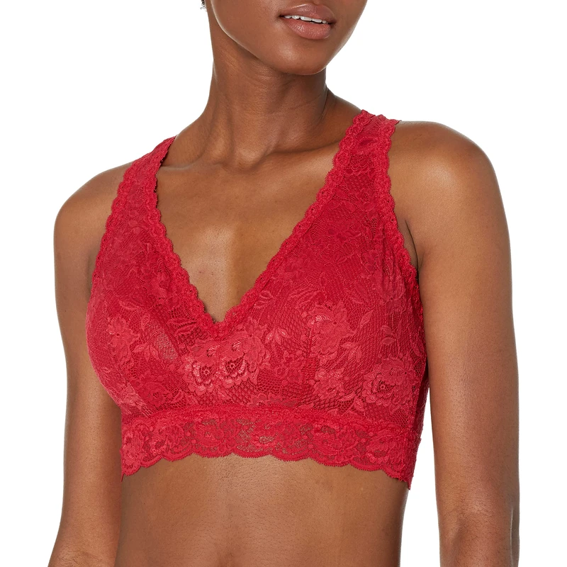 Cosabella Women's NSN Curvy Racie Rcrbk Bralette Bra, Mystic Red, X-Small