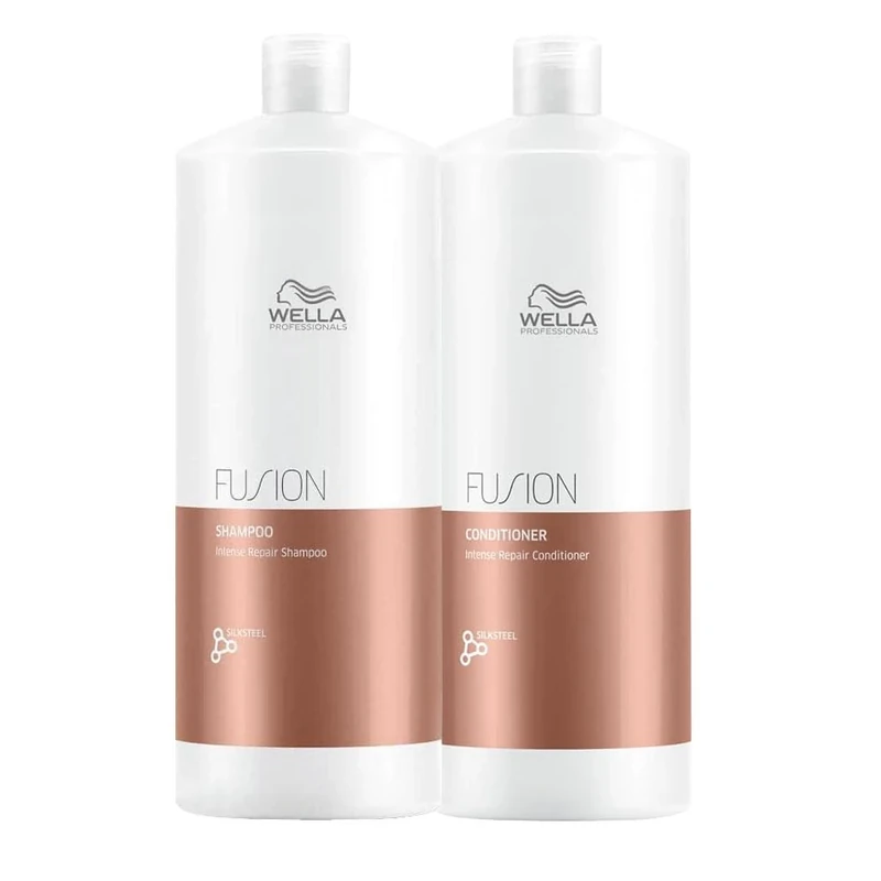 Wella Fusion Shampoo 1000ml + Conditioner 1000ml