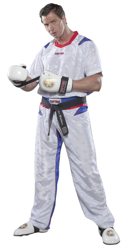 TOP TEN Herren 1682-16160 Abendanzug-Set, Weiss-Blau, S - Image 1