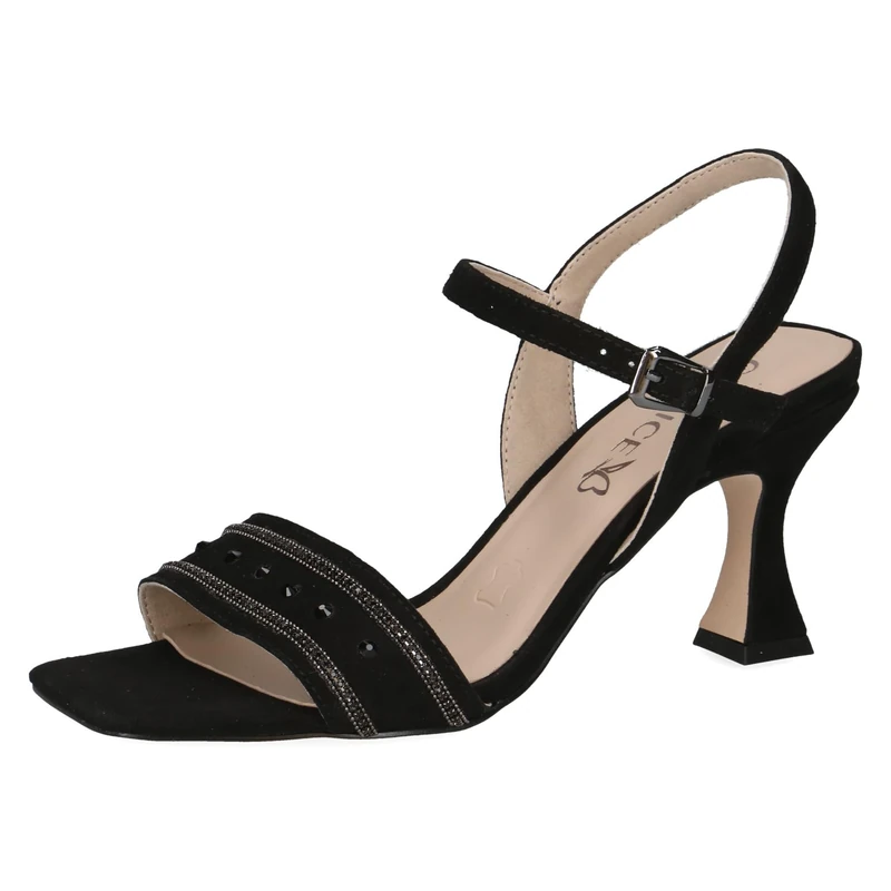 CAPRICE Women's 9-28313-42 Sandals, Black (Black Suede), 7 UK