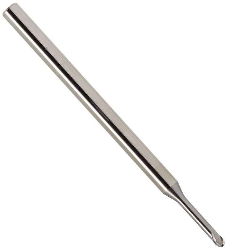 Karnasch 306213020012 3D Hard Metal Micro-Burr with Ball Front, Polished Knives 2-25 × D, 2.0 mm Cutting Diameter, 1.00 mm Corner Radio, 12 mm Using Length, 4 mm - Image 1
