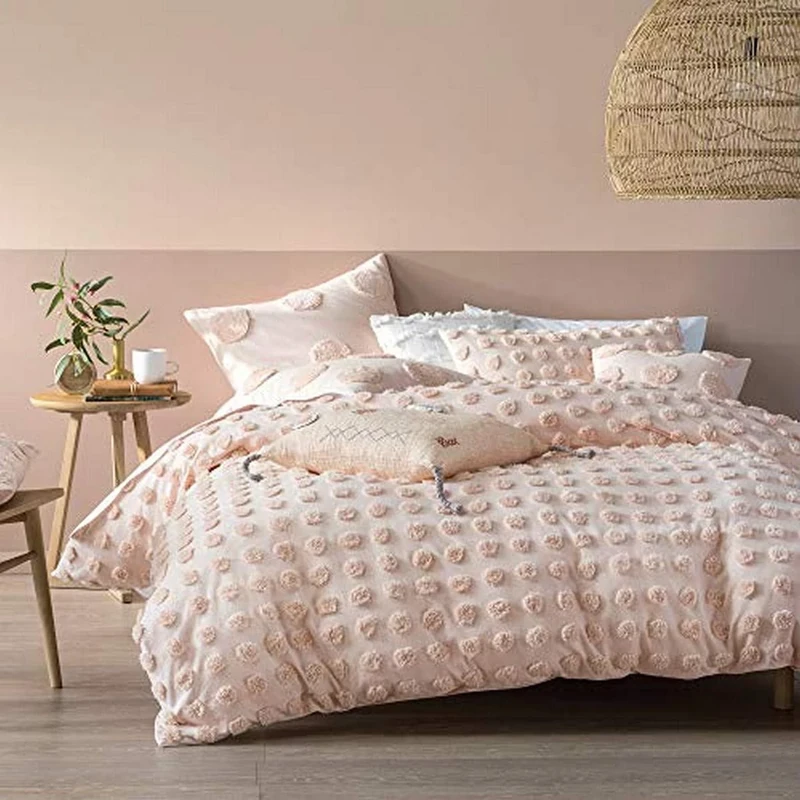 Linen House Haze Duvet Cover Set, Peach, Double