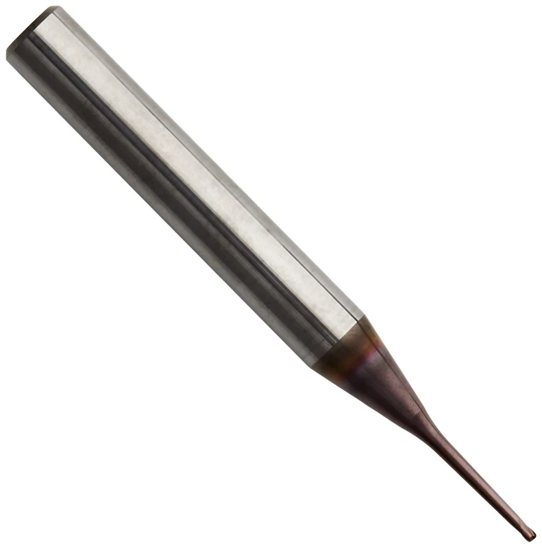 Karnasch 30626501001410 Micro Strawberry Metal Hard Handle with Angled Radio, Tapered Neck, 0.4 °/0.9 °/1.4 °/1.9 ° < 35 × D, 1.0 mm Cutting Diameter, 10 mm Using Length, 6 mm